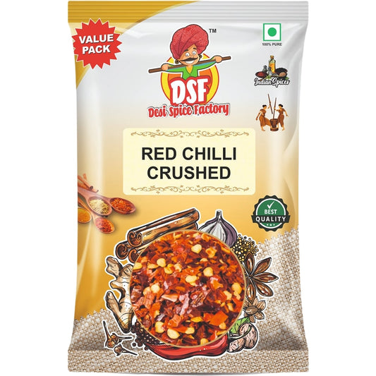 DSF Flaked / Crushed Red Chilli (Kuti Mirch) Powder | 100gram