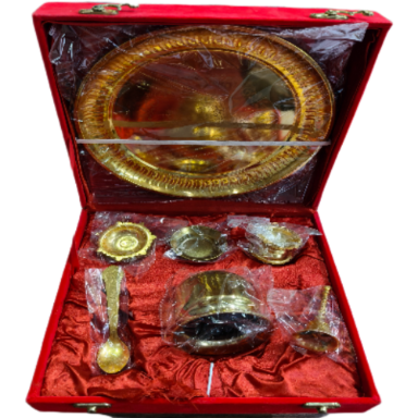 Pooja Thali Set (Brass )