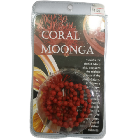 CORAL MOONGA MALA
