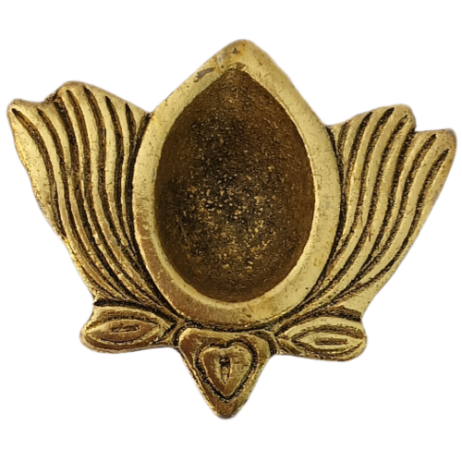 lotus diya (brass)